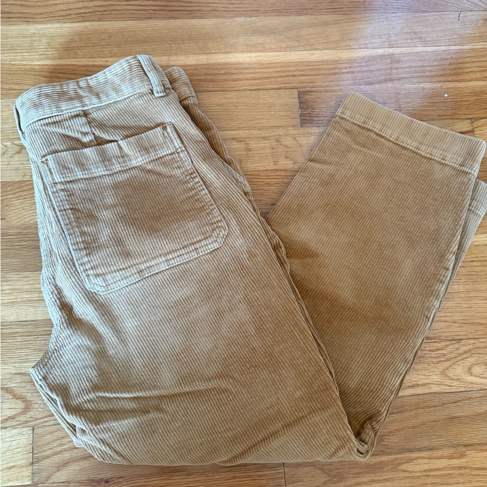 Everlane Tan Corduroy Cropped Pants